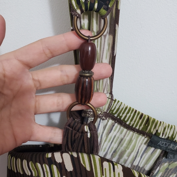 2X Addition Elle Patterned Dress with Pockets - Picture 2 of 10